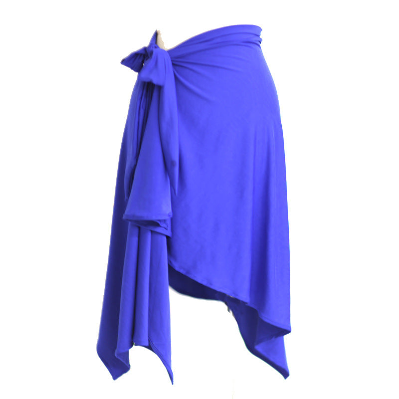 Women's Milk Silk Latin Dance Skirt Training Performance Wear
