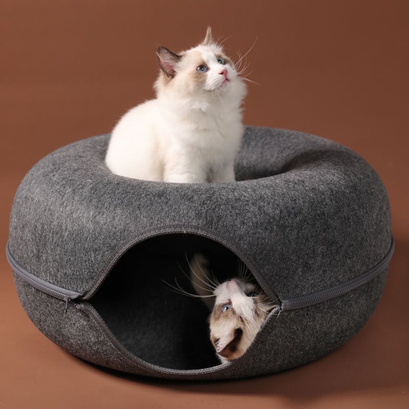 "Hide-and-seek" Wendy Cat Tunnel Bed