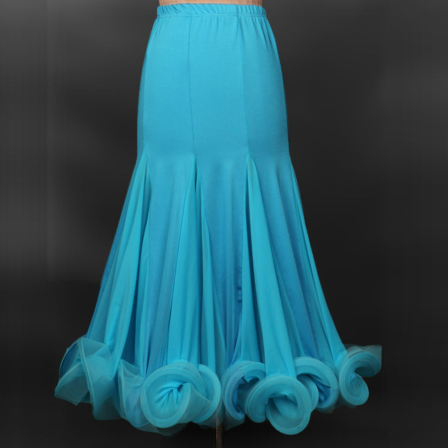 Customisable-Women's Ballroom Dance Skirt Training Performance Dancewear