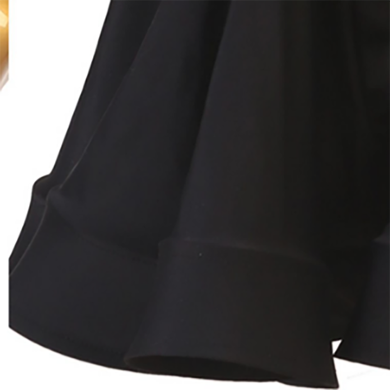 Customisable-Women's Black Rhinestone Rumba Latin Dance Dresses Performance Dresses