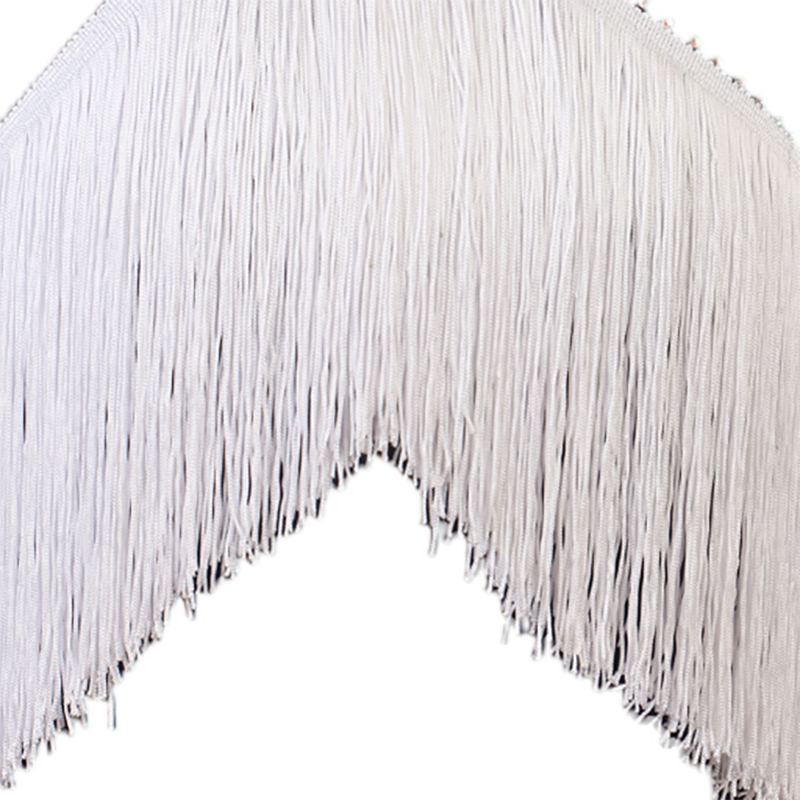 Customisable-Women's Navy Rhinestone Tassels Rumba Latin Dance Dresses Performance Dresses