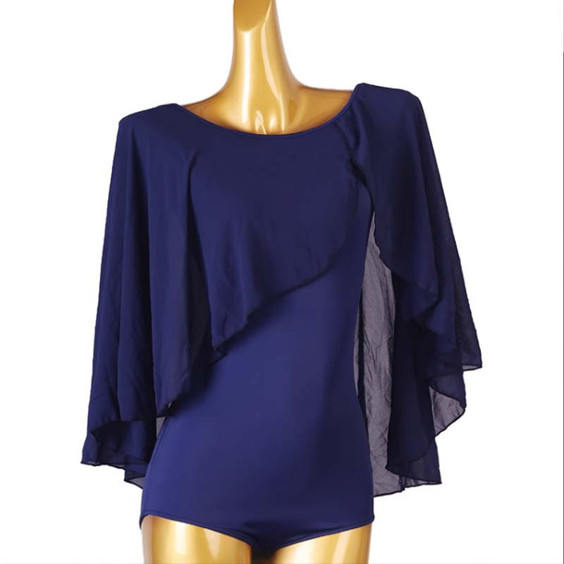 YZY Women's V-neck Latin Dance Tops Ballroom Dance Wear