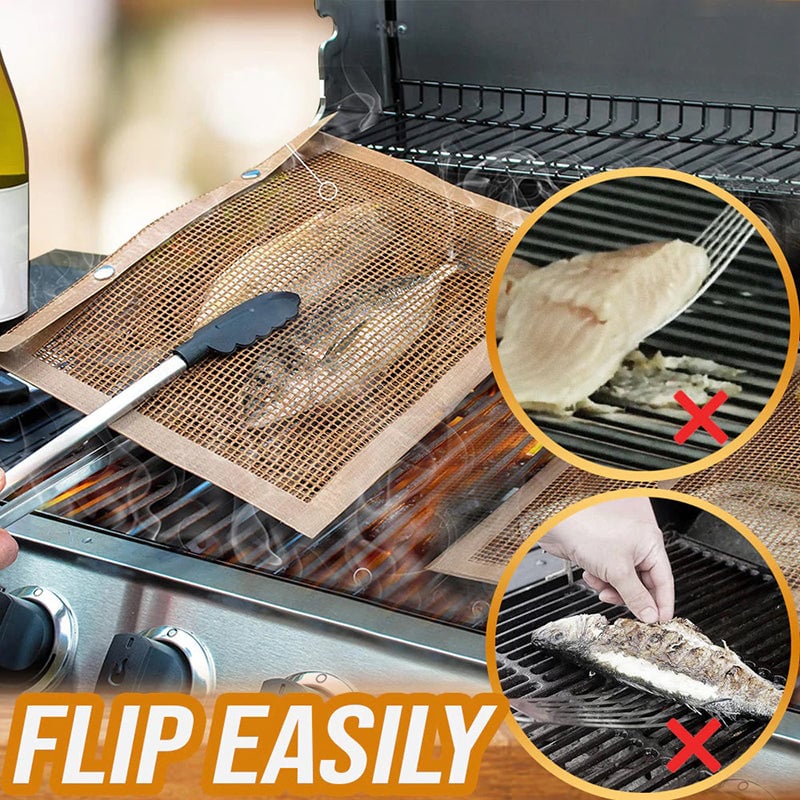 🔥Semi-Annual Sale - $5 Off - Reusable Non-Stick BBQ Mesh Grilling Bags