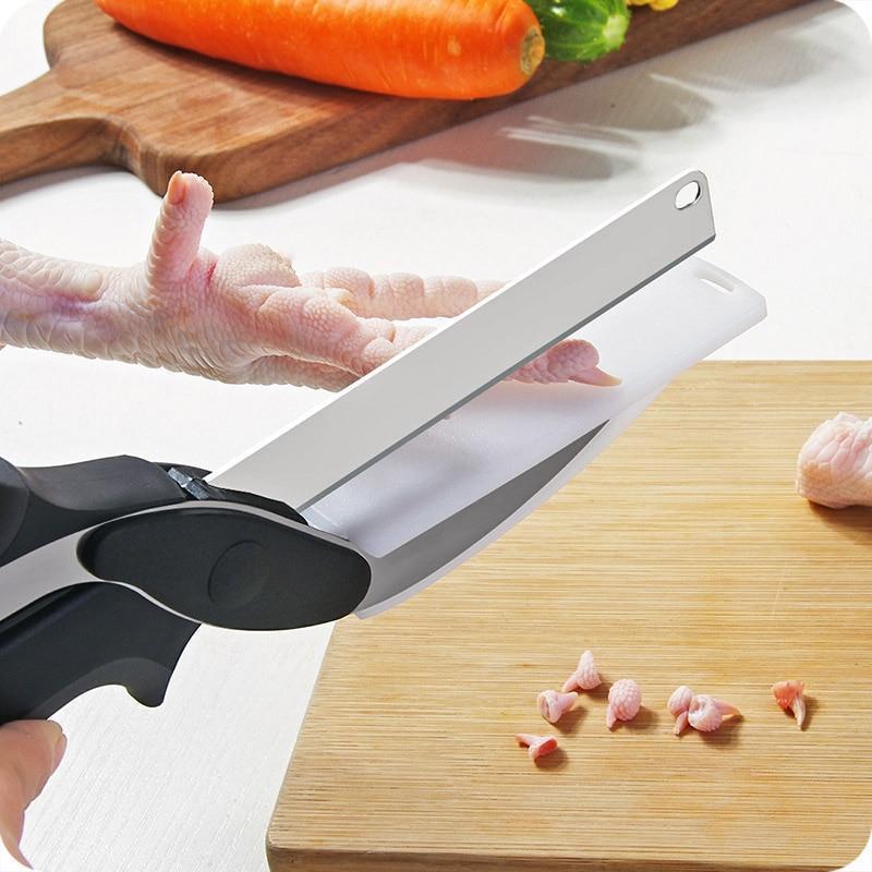 Kitchen Scissors with Cutting Board