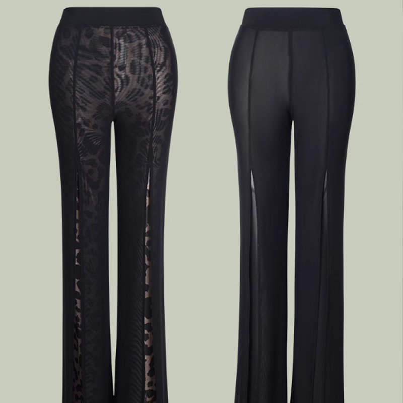 Z Women's High Waist Pants Latin Dance Wear Training Performance Pants
