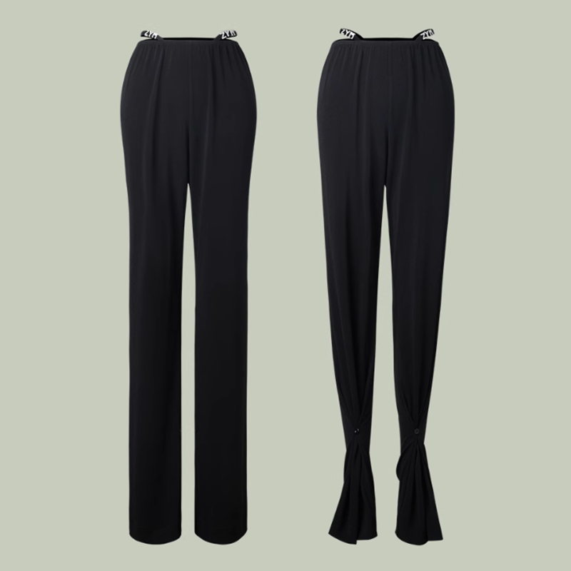 Z Women's High Waist Pants Latin Dance Wear Training Performance Pants