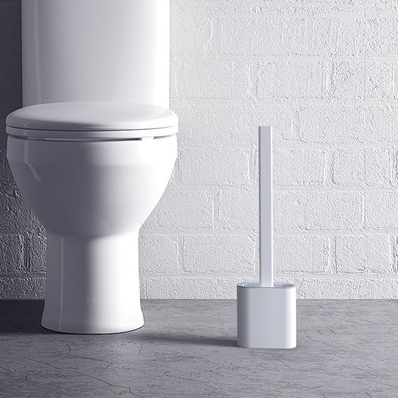Revolutionary Silicone Flex Toilet Brush With Holder