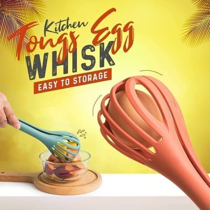 (New Year Promotion- SAVE 48% OFF)Kitchen Tongs Egg Whisk🔥BUY MORE SAVE MORE🔥