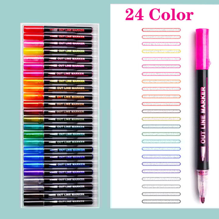 Amazing Handwriting With Outline Marker Set