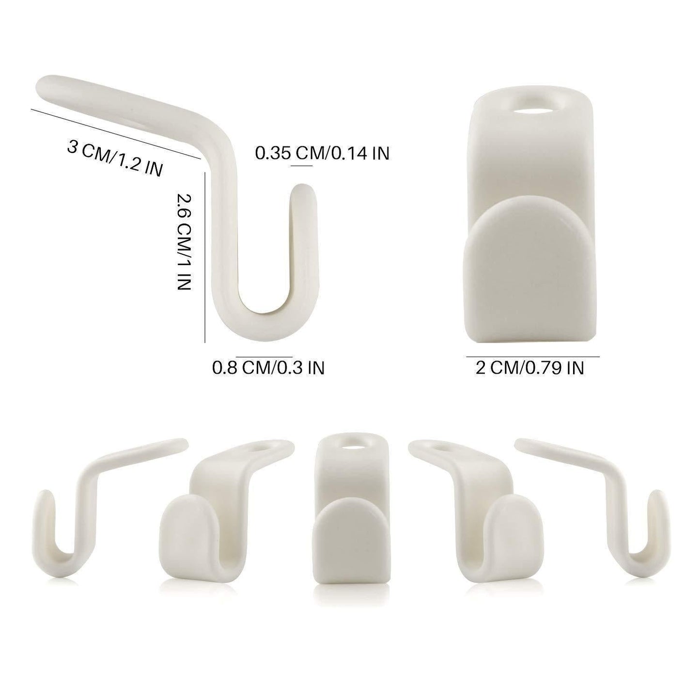 Multipurpose Space Saving Clothes Hanger Connector Hooks