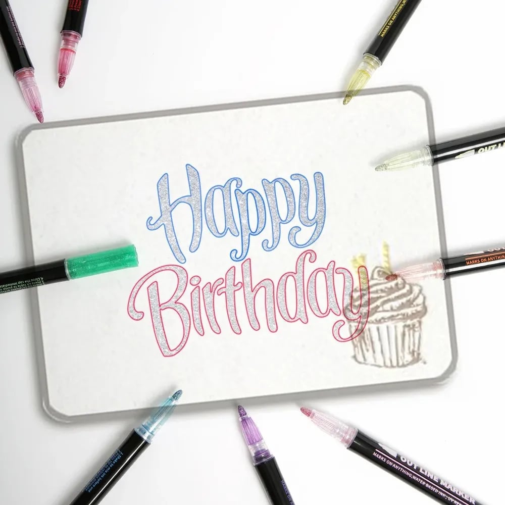 Amazing Handwriting With Outline Marker Set