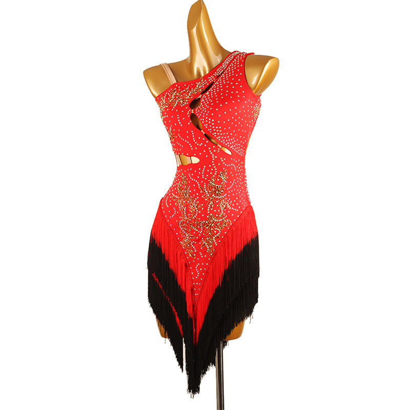 Customisable-Women's Tassel DanceWear Dance Dress Performance Wear