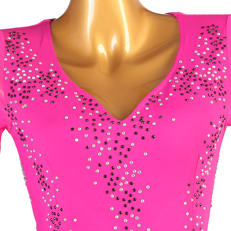Customisable-Women's Nylons Latin Dance Dress Rumba Dance Practice Dresses Performance Dresses