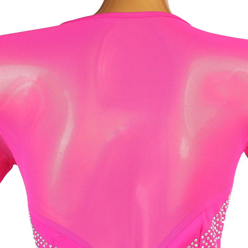 Customisable-Women's Nylons Latin Dance Dress Rumba Dance Practice Dresses Performance Dresses