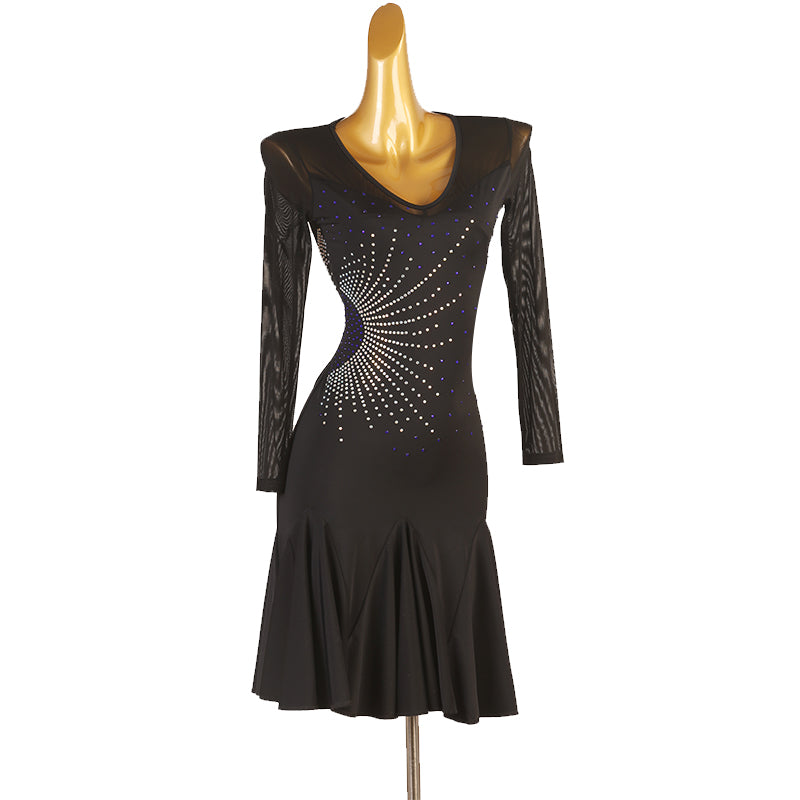 Customisable-Women's Nylons Latin Dance Dress Rumba Dance Practice Dresses Performance Dresses