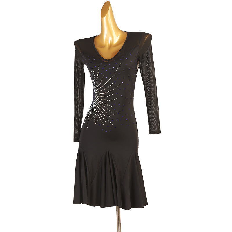 Customisable-Women's Nylons Latin Dance Dress Rumba Dance Practice Dresses Performance Dresses