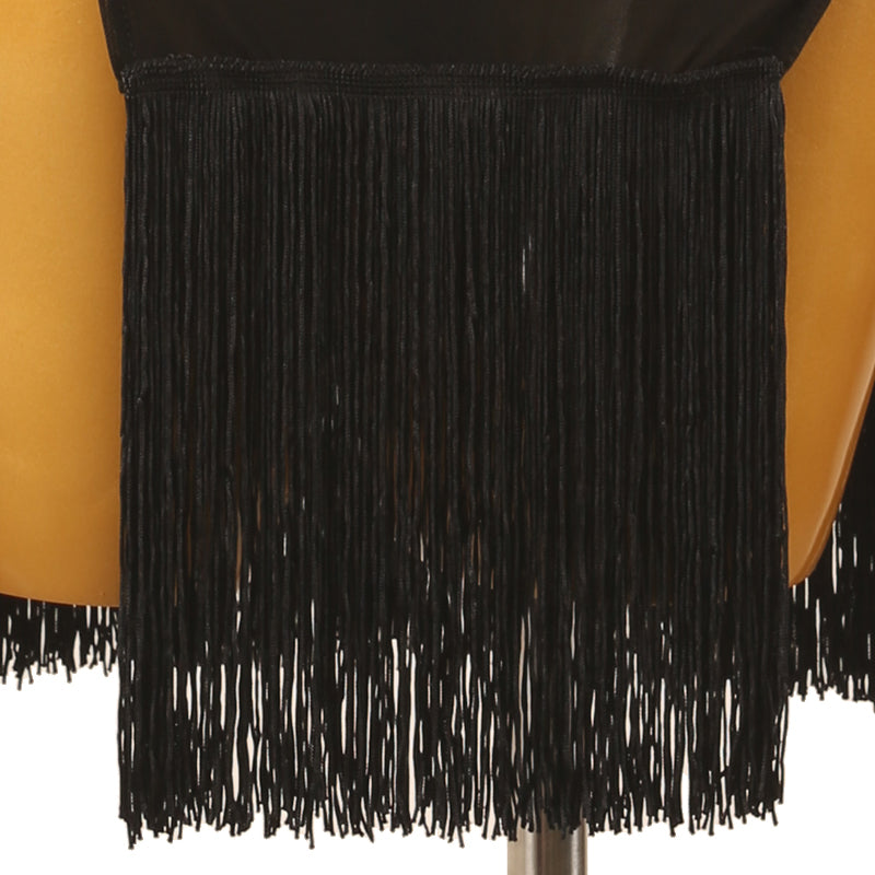 Customisable-Women's Performance Sleeveless Tassel Latin Salsa Dance Dress Competition Dress