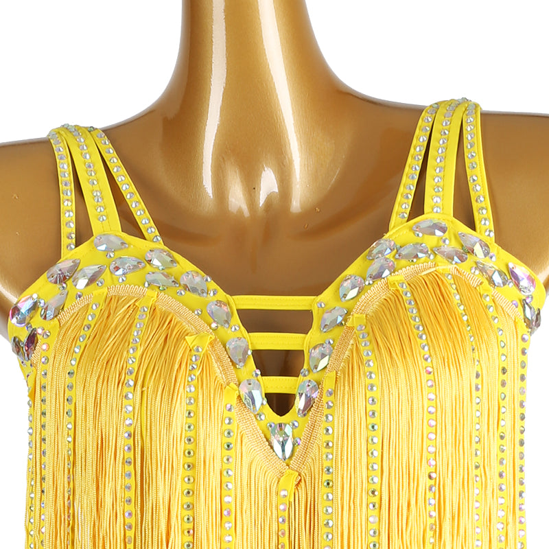 Customisable-Women's Tassel DanceWear Dance Dress Performance Wear