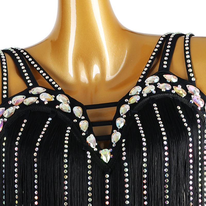 Customisable-Women's Tassel DanceWear Dance Dress Performance Wear