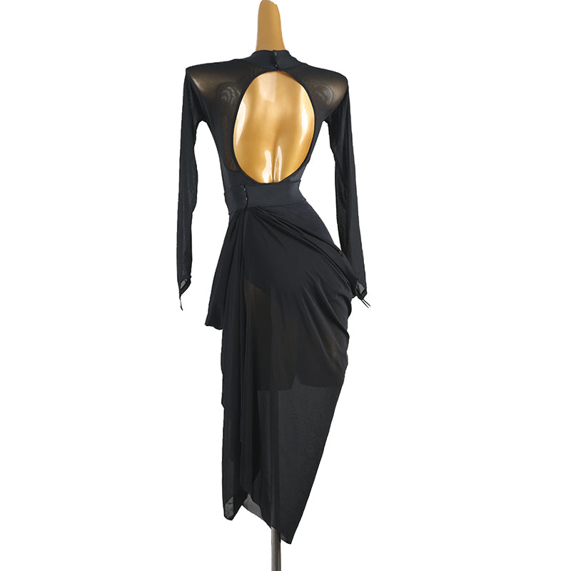 Customisable-Women's Long Sleeve DanceWear Dance Dress Performance Wear
