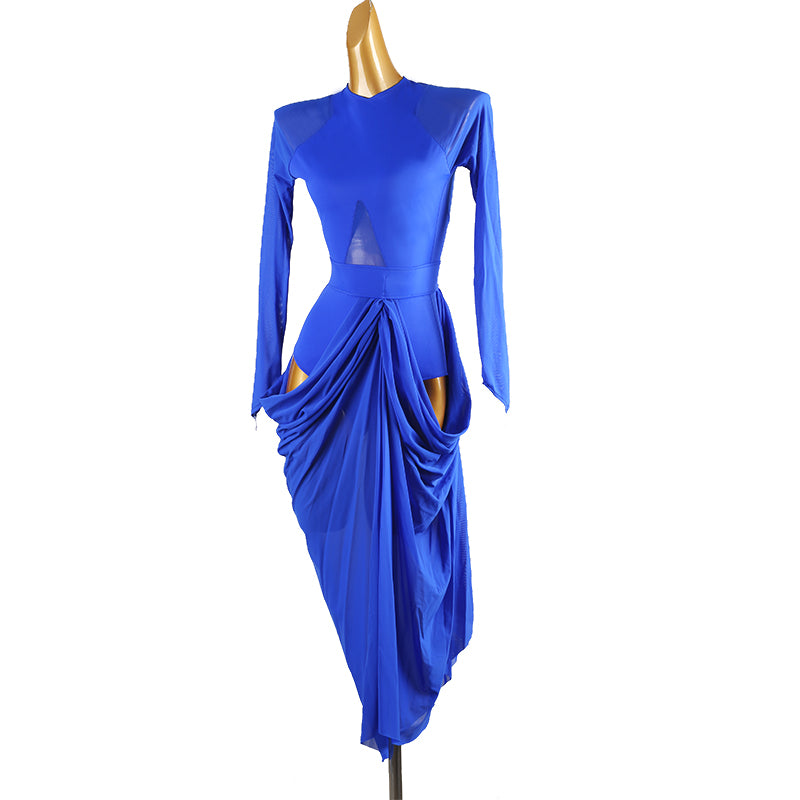Customisable-Women's Long Sleeve DanceWear Dance Dress Performance Wear
