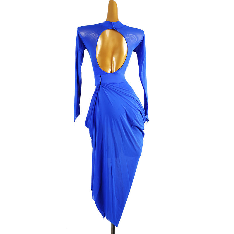 Customisable-Women's Long Sleeve DanceWear Dance Dress Performance Wear
