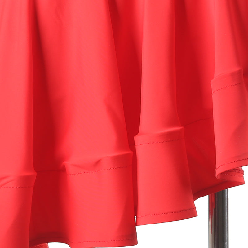 Customisable-Women's Red Ruffle Dance Wear Dance Dress Performance Wear