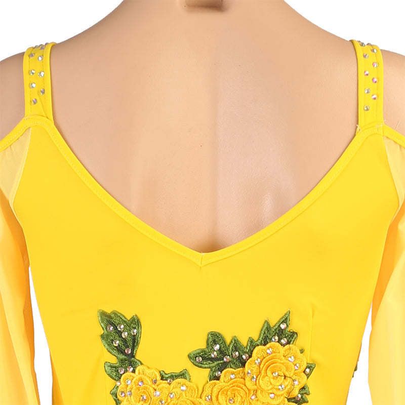 Customisable- Women's Modern Performance Competition Dress Waltz Ballroom Dance Dress