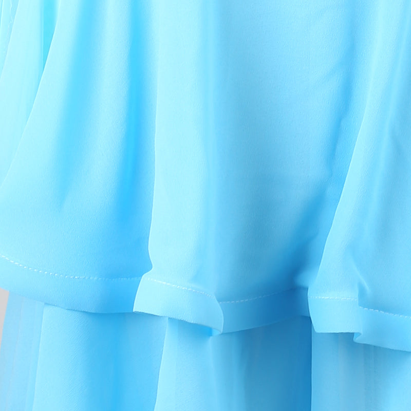 Customisable-Women's Long Sleeve Modern Dance Performance Dress Ballroom Dance Dress