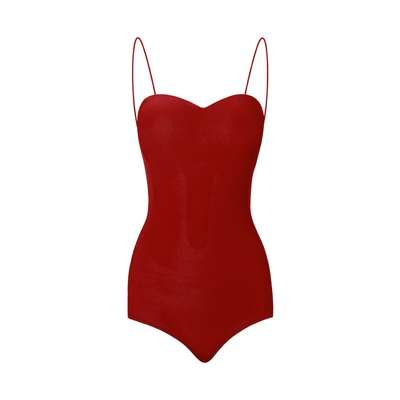 Z Women's Halter Backless Gymnastics Latin Dance Wear Bodysuit(Including Chest Pads)