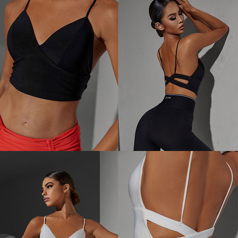 Z Women's Milk Silk Halter Latin Tops Practice Tops Latin Dance Wear