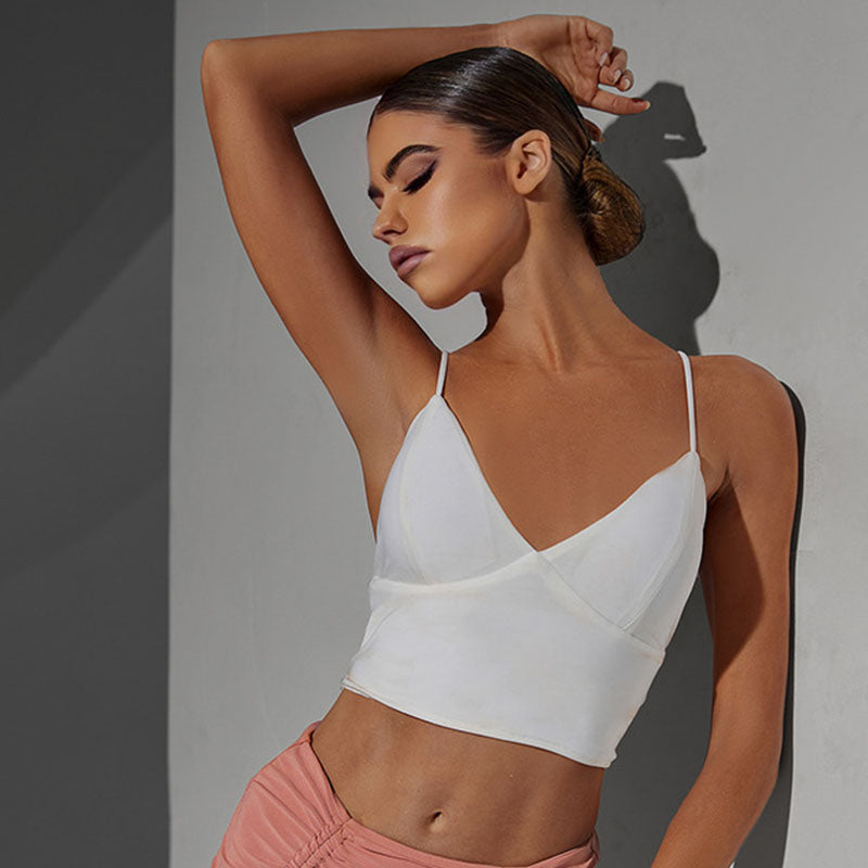 Z Women's Milk Silk Halter Latin Tops Practice Tops Latin Dance Wear