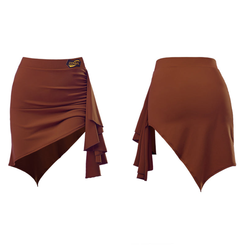 CONNY Women's Linen Dance Skirt Training Performance Dancewear