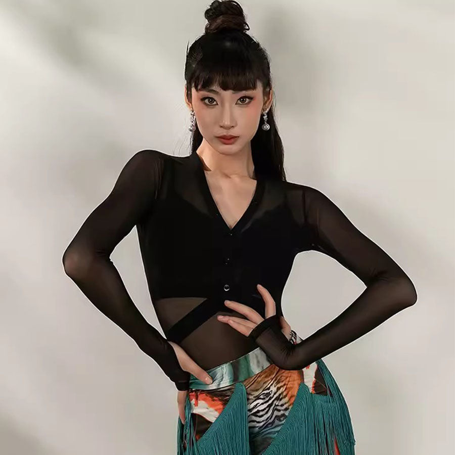 YES Women's Long Sleeve DanceWear Training Performance Tops