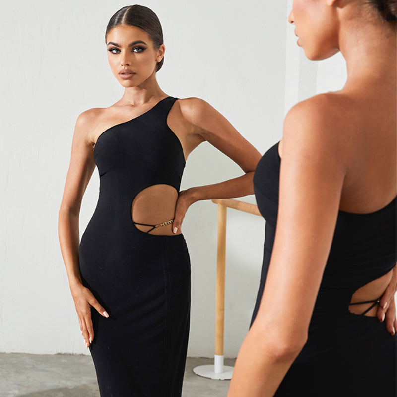 Z Women's Milk Silk Off Shoulder Backless Latin Dance Dress Dance Wear