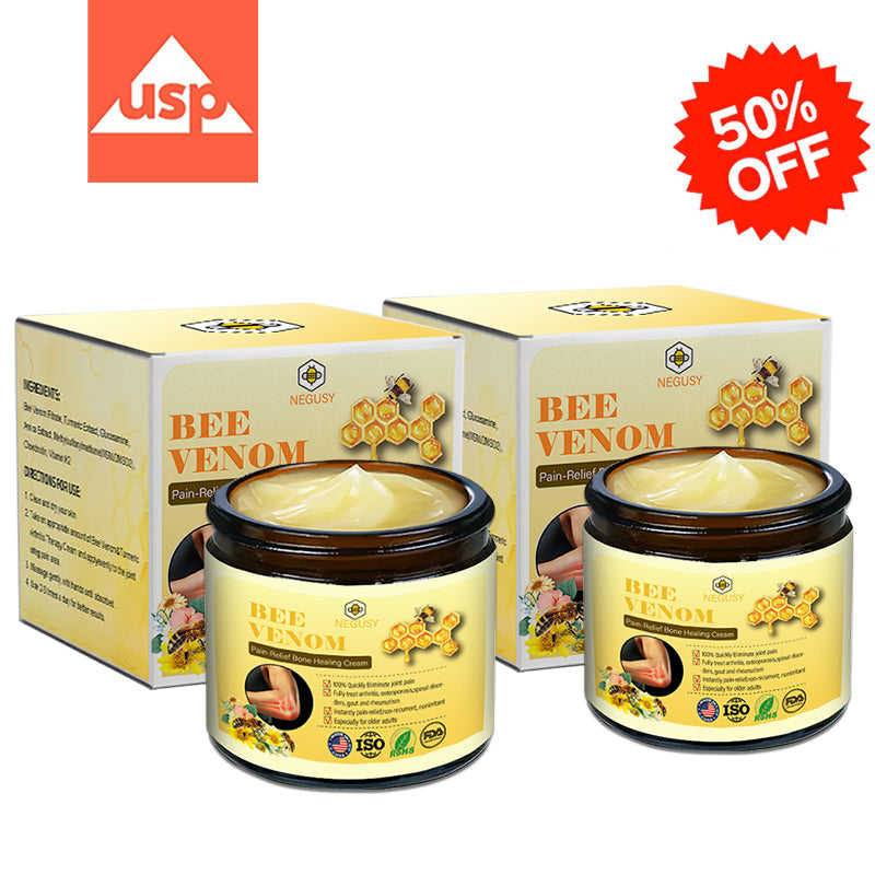 ✅ OFFICIAL STORE: NEGUSY™ Bee Venom Pain Relief Bone Healing Cream 👨⚕️ American Academy of Orthopaedic Surgery (AAOS) certified (Reduces joint swelling, pain, stiffness, redness, warmth, soreness and joint fatigue).