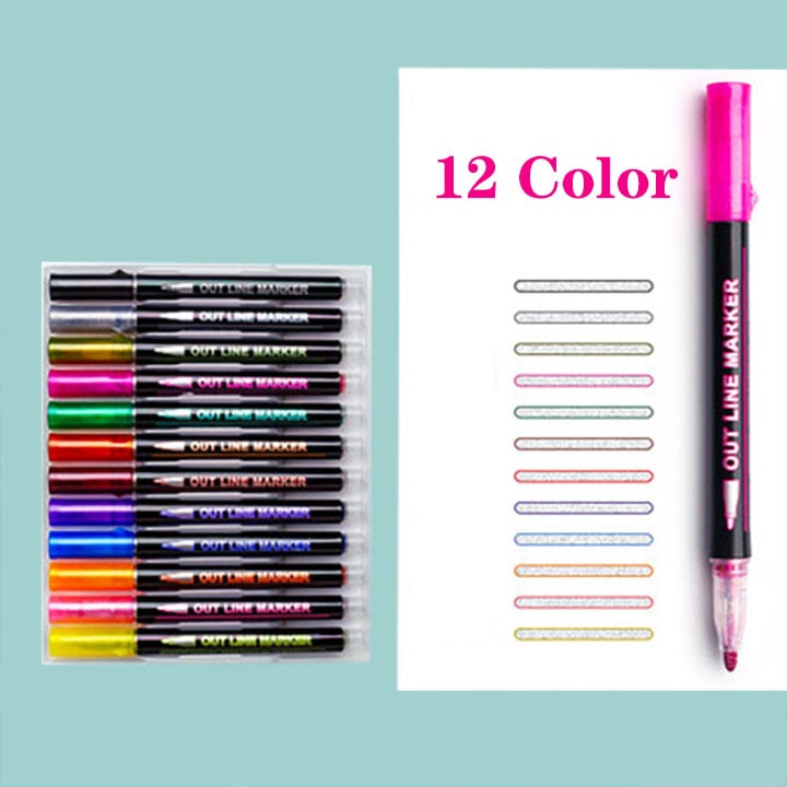 Amazing Handwriting With Outline Marker Set