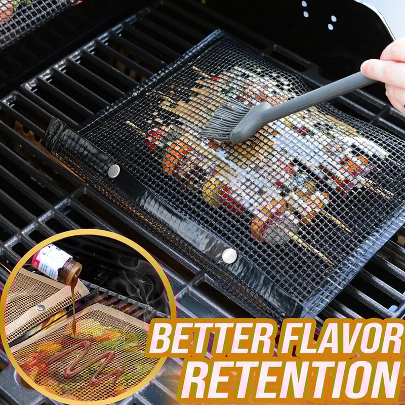 🔥Semi-Annual Sale - $5 Off - Reusable Non-Stick BBQ Mesh Grilling Bags