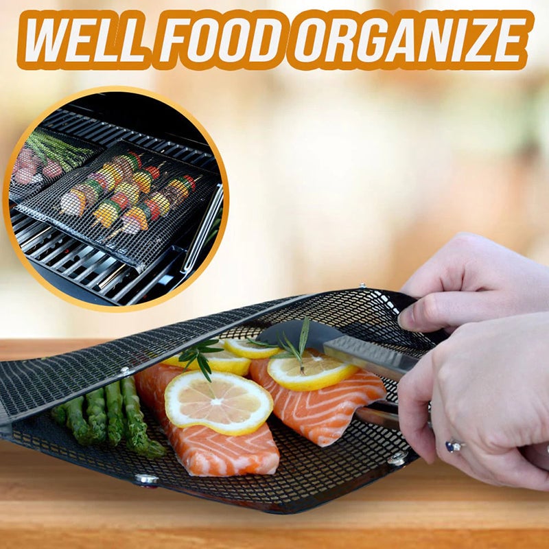 🔥Semi-Annual Sale - $5 Off - Reusable Non-Stick BBQ Mesh Grilling Bags