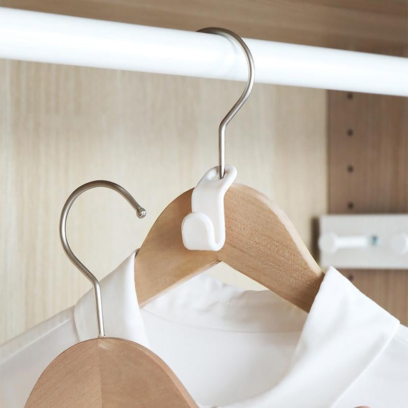 Multipurpose Space Saving Clothes Hanger Connector Hooks