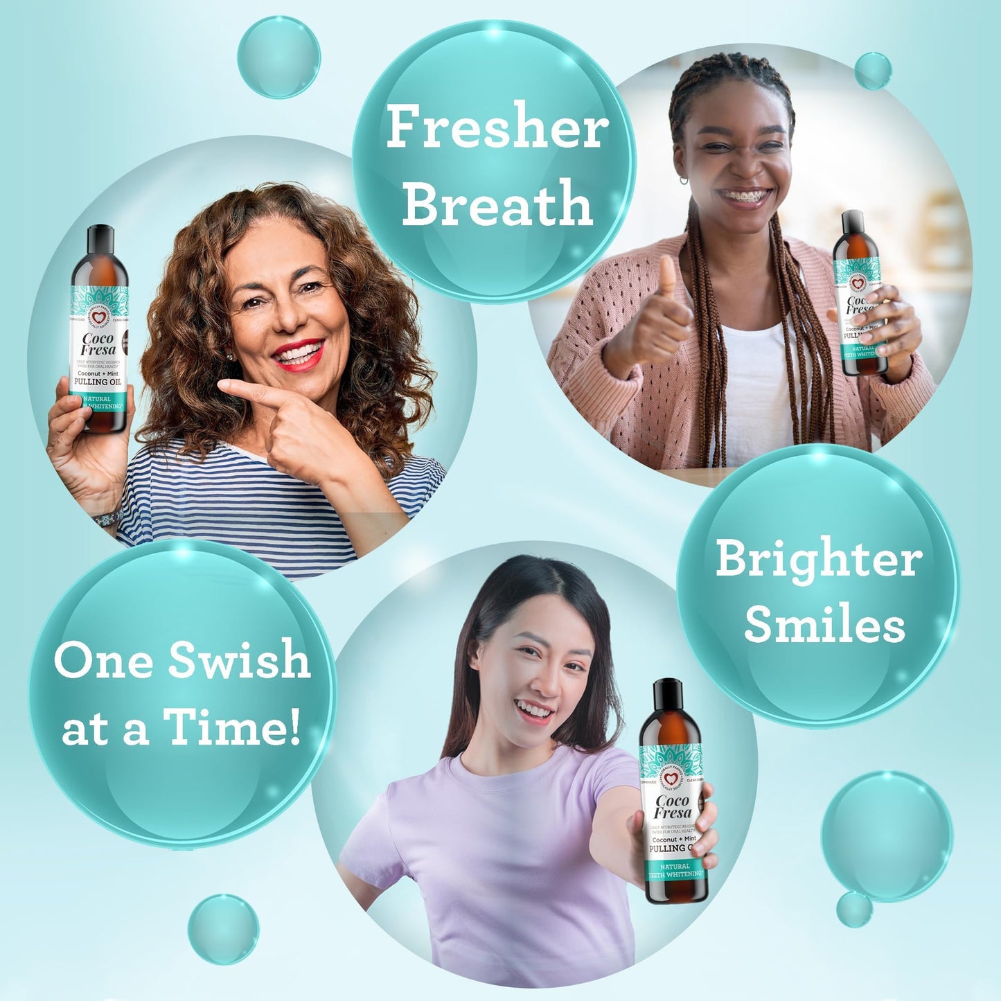 Coco Fresa™️ Coconut Mint Pulling Oil Mouthwash (Alcohol-Free)
