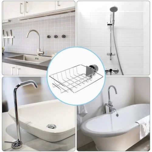 👩🍳Stainless Steel Faucet Rack-A Perfect Storage Accessory for Your Kitchen