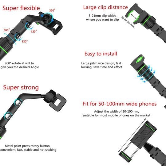 Summer Sale 40%OFF🌹Multifunctional Rearview Mirror Phone Holder