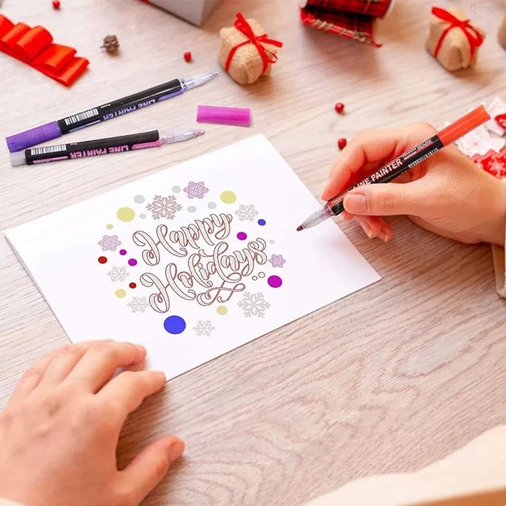 Amazing Handwriting With Outline Marker Set