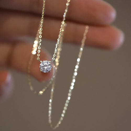 Classic Diamond Necklace 14K Gold