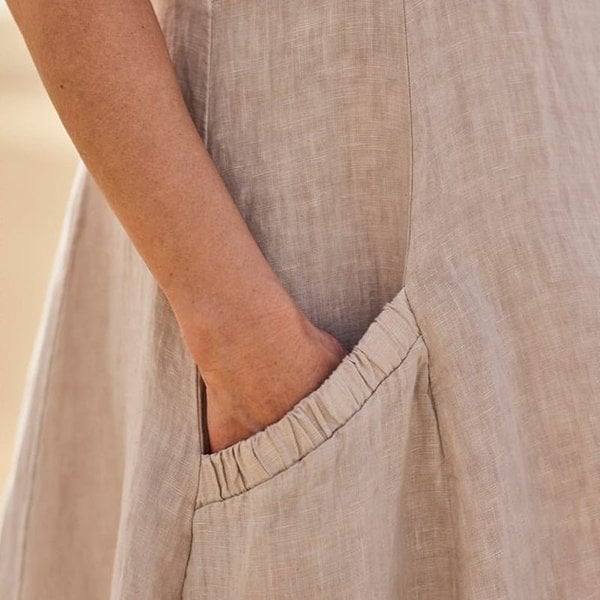 🔥 Last Day Promotion 48% OFF 🔥Women's Sleeveless Cotton And Linen Dress