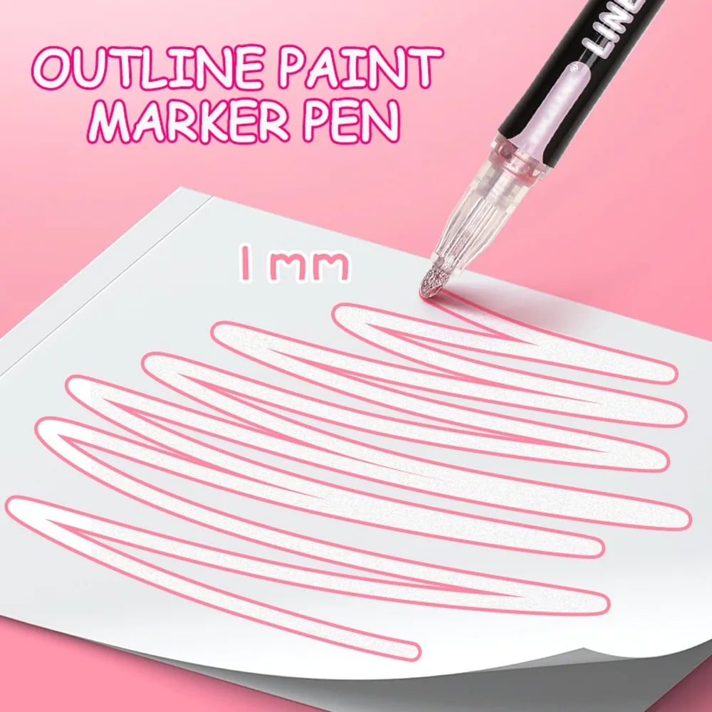 Amazing Handwriting With Outline Marker Set