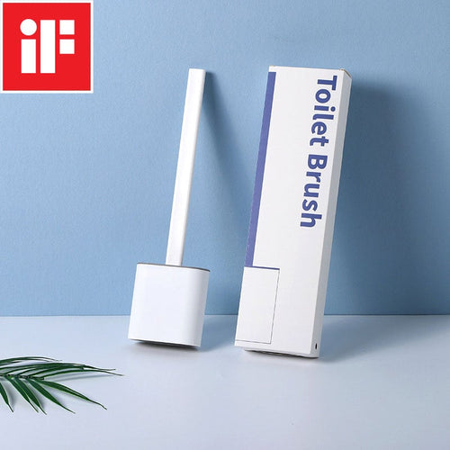 Revolutionary Silicone Flex Toilet Brush With Holder