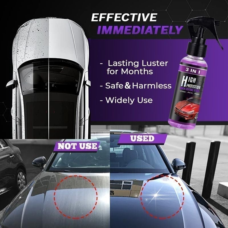 š„Hot Saleš„3 in 1 High Protection Quick Car Coating Spray(š suitable for all colors car paint)