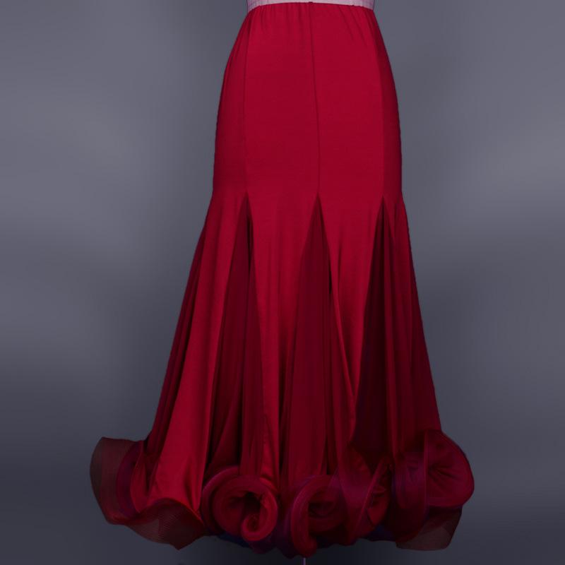 Customisable-Women's Ballroom Dance Skirt Training Performance Dancewear